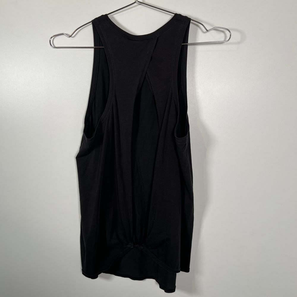 Lululemon Black‎ Twist Back Racerback Tank Top Open Back Activewear Womens - Picture 5 of 6